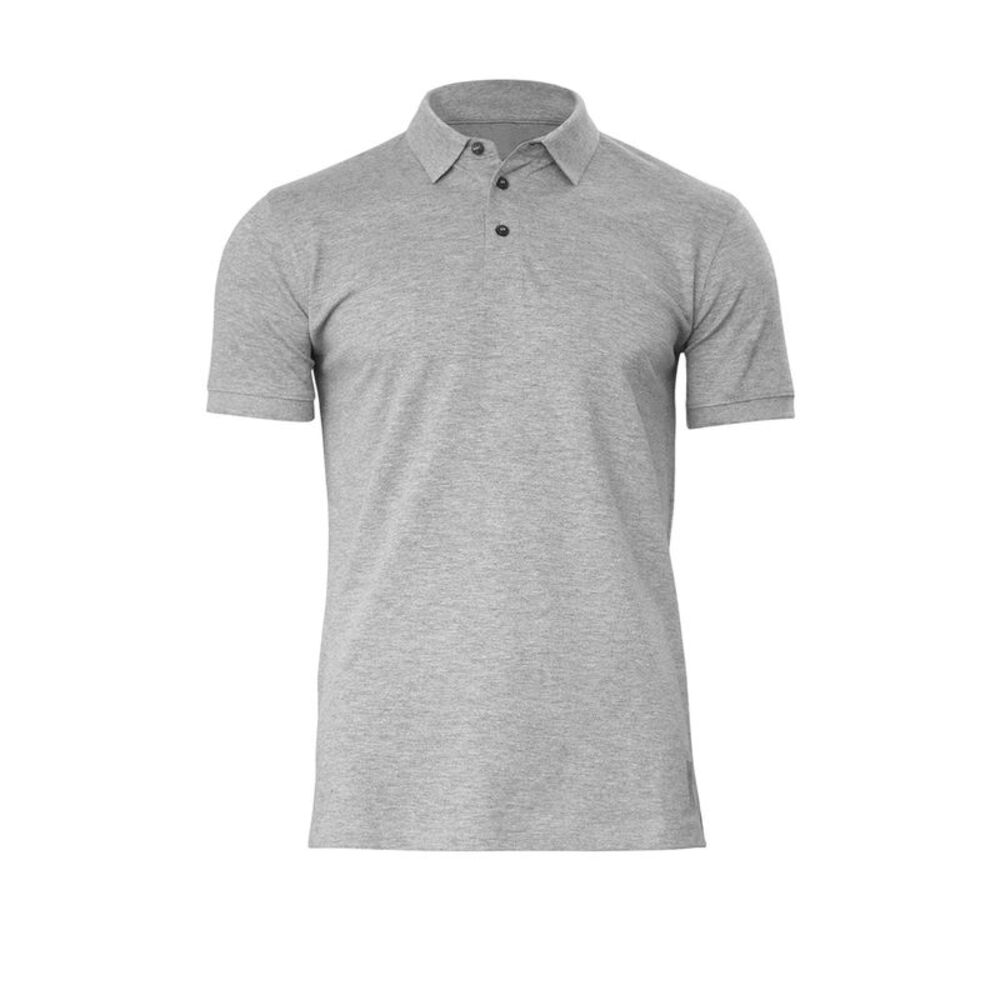 Nimbus Mens Harvard Stretch Deluxe Polo Shirt / Grey Melange
